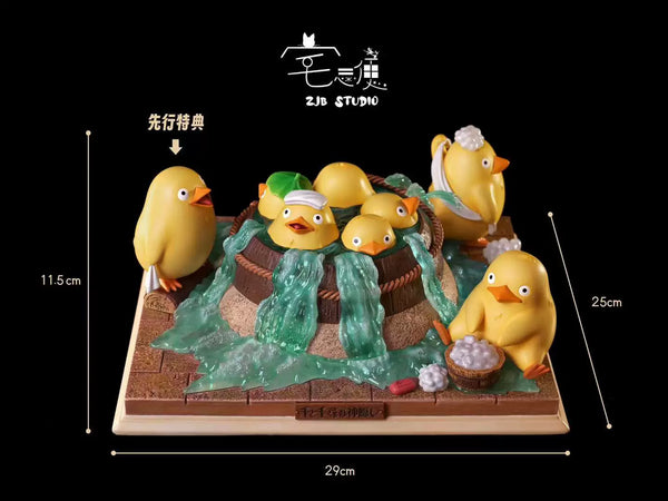 Spirited Away Hayao Miyazaki's Ecological Scene Little Rubber Duck Bath GK Statue - ZJB Studio [Pre-Order]