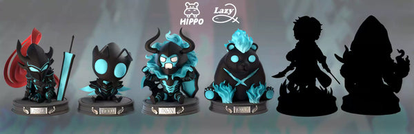 Solo Leveling Sitting Posture Series #2 Iron & Tank 1/8 GK Statue - Hippo Studio & Lazy Studio [In-Stock]