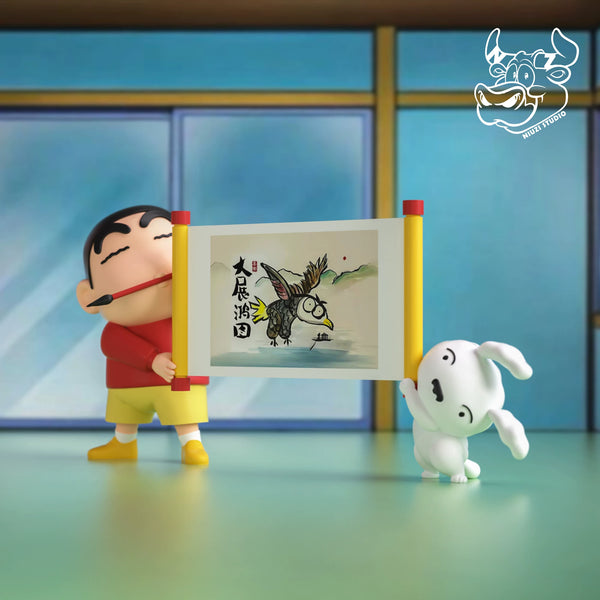 Crayon Shin-chan Great Ambitions Calligraphy Shin-chan GK Statue - NIUZI Studio [In-Stock]