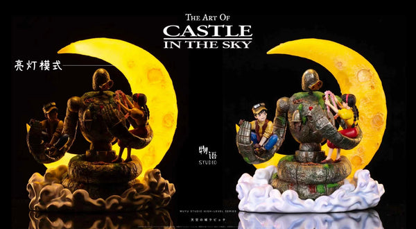 Castle in the Sky Embrace of Love Miyazaki Hayao Desktop Series 06 Laputian Robo & Sheeta & Pazu GK Statue - Wu Yu Studio [Pre-Order]