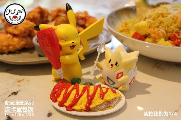 Pokémon Food Play Scene Series Pikachu Omurice GK Statue - King Finger Studio [Pre-Order]