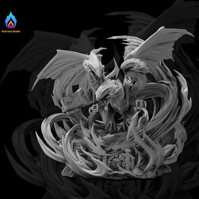 Yu-Gi-Oh! Monster Summoning Series Blue-Eyes Ultimate Dragon Summoning GK Statue - Duel Soul Studio [In-Stock]