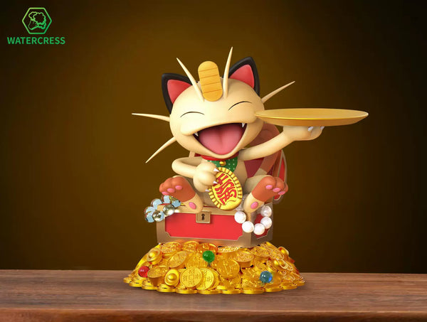 Pokémon Attract Wealth Storage Meowth GK Statue - Watercress Studio [Pre-Order]