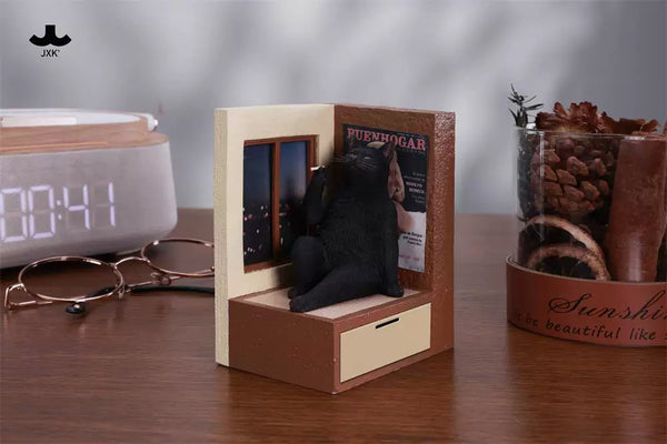 Philosopher Cat at the Windowsill Licensed Statue - JXK Studio [Pre-Order]