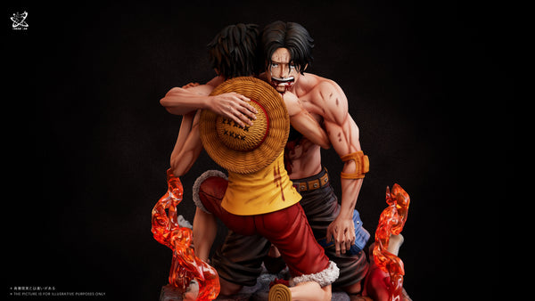 One Piece Memorable Scenes Series #6 Ace and Luffy's farewell at Marineford GK Statue - Dream Lab Studio [Pre-Order]