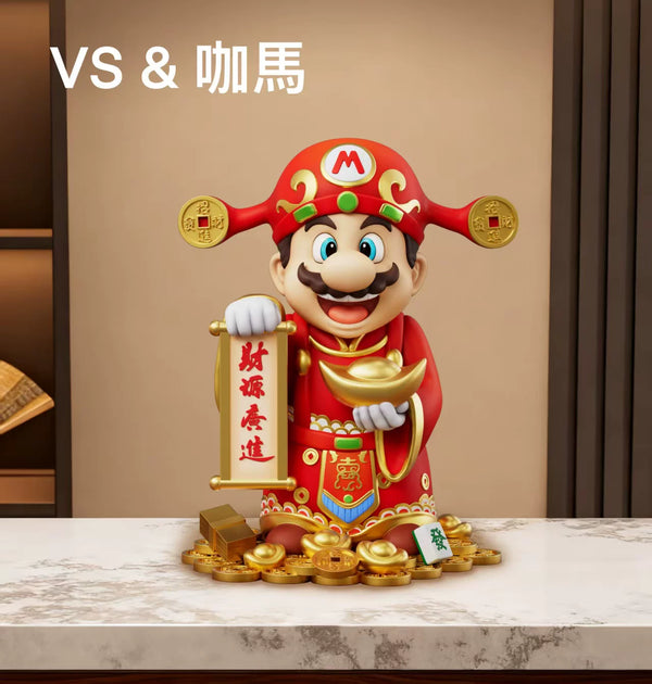 Jumpman Bring Wealth Mario GK Statue - Ka Ma Mo Wan Studio & VS Studio [Pre-Order]