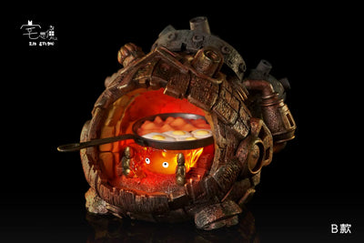 Howl's Moving Castle Hayao Miyazaki Desktop Series Castle Calcifer GK Statue - ZJB Studio [Pre-Order]