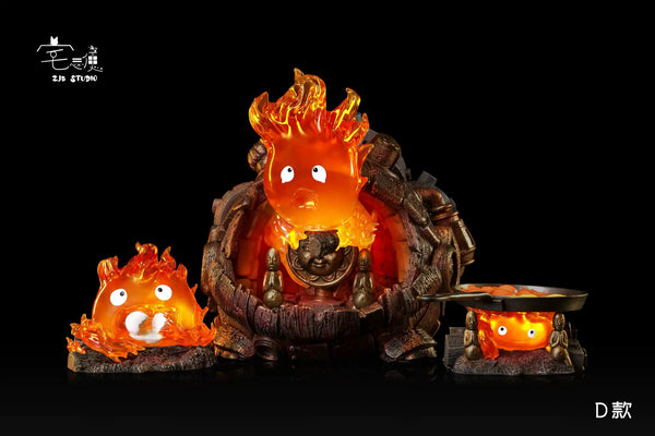 Howl's Moving Castle Hayao Miyazaki Desktop Series Castle Calcifer GK Statue - ZJB Studio [Pre-Order]