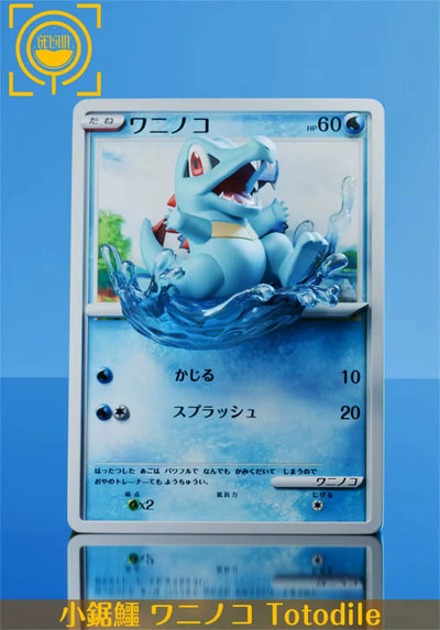 Pokémon Cards Episode #23 Chikorita #24 Totodile #25 Cyndaquil 1/6 GK Statue - GEISHA Studio [Pre-Order]