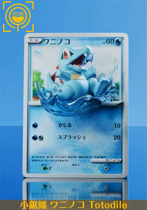 Pokémon Cards Episode #23 Chikorita #24 Totodile #25 Cyndaquil 1/6 GK Statue - GEISHA Studio [Pre-Order]