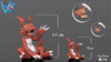 Digimon Beast Tamer 03 #1 Growth and Infancy Evolutionary Chain Series Guilmon & Gigimon & Jyarimon MH GK Statue - Vzai Studio [Pre-Order]