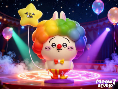 Chiikawa Colorful Clown Usagi 1/6 GK Statue - Meow7 Studio [In-Stock]