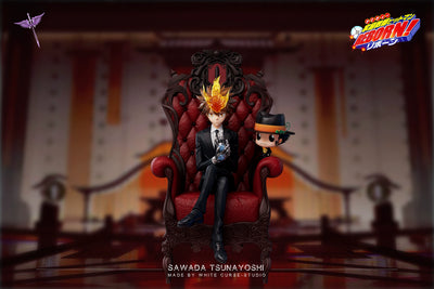 Katekyo Hitman Reborn Sofa Sitting Series 001 Tsunayoshi Sawada GK Statue - White Curse Studio [In-Stock]