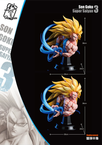 Dragon Ball #2 Super Saiyan 3 1/4 GK Statue - ZY Studio & Poker Monster Studio [Pre-Order]