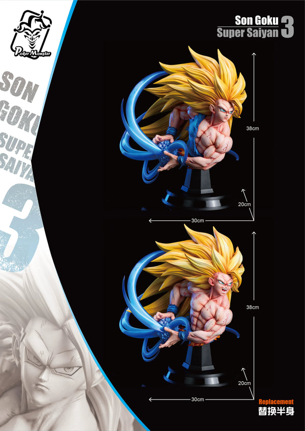 Dragon Ball #2 Super Saiyan 3 1/4 GK Statue - ZY Studio & Poker Monster Studio [Pre-Order]