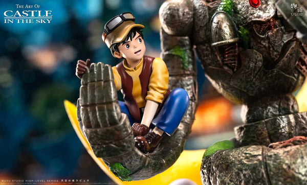 Castle in the Sky Embrace of Love Miyazaki Hayao Desktop Series 06 Laputian Robo & Sheeta & Pazu GK Statue - Wu Yu Studio [Pre-Order]