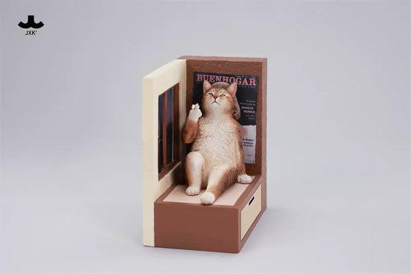 Philosopher Cat at the Windowsill Licensed Statue - JXK Studio [Pre-Order]