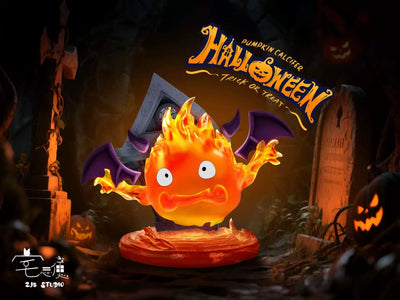 Howl's Moving Castle Halloween Demon Pumpkin Calcifer GK Statue - ZJB Studio [Pre-Order]