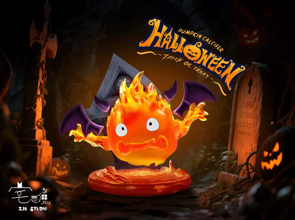 Howl's Moving Castle Halloween Demon Pumpkin Calcifer GK Statue - ZJB Studio [Pre-Order]