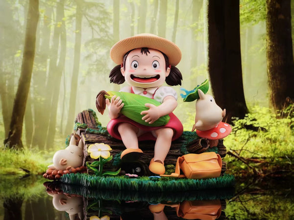 My Neighbor Totoro Hayao Miyazaki's Ecological Scene Mei Holding Corn GK Statue - Long Miao Studio [In-Stock]