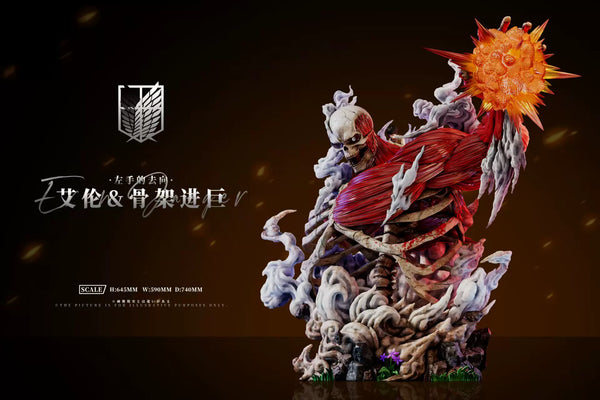Attack on Titan Where the Left Hand Goes Eren & Skeleton Attack Titan GK Statue - AZ Studio [Pre-Order]