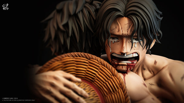 One Piece Memorable Scenes Series #6 Ace and Luffy's farewell at Marineford GK Statue - Dream Lab Studio [Pre-Order]