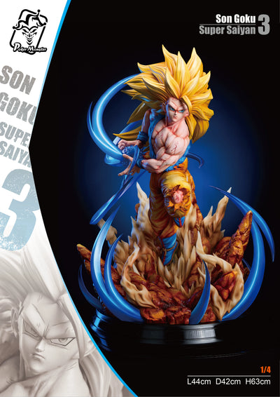Dragon Ball #2 Super Saiyan 3 1/4 GK Statue - ZY Studio & Poker Monster Studio [Pre-Order]