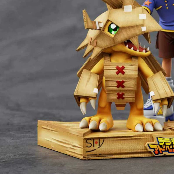 Digimon Childhood Cardboard Character #1 Taichi & Agumon 1/12 GK Statue - BACKLIGHTING Studio [Pre-Order]
