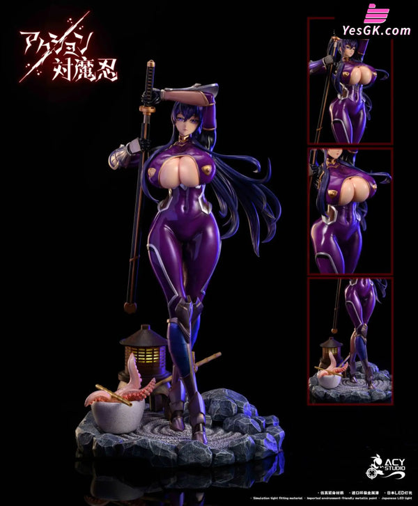 Action Taimanin Rinko Akiyama GK Statue - Acy Studio [In-Stock] - Action Taimanin