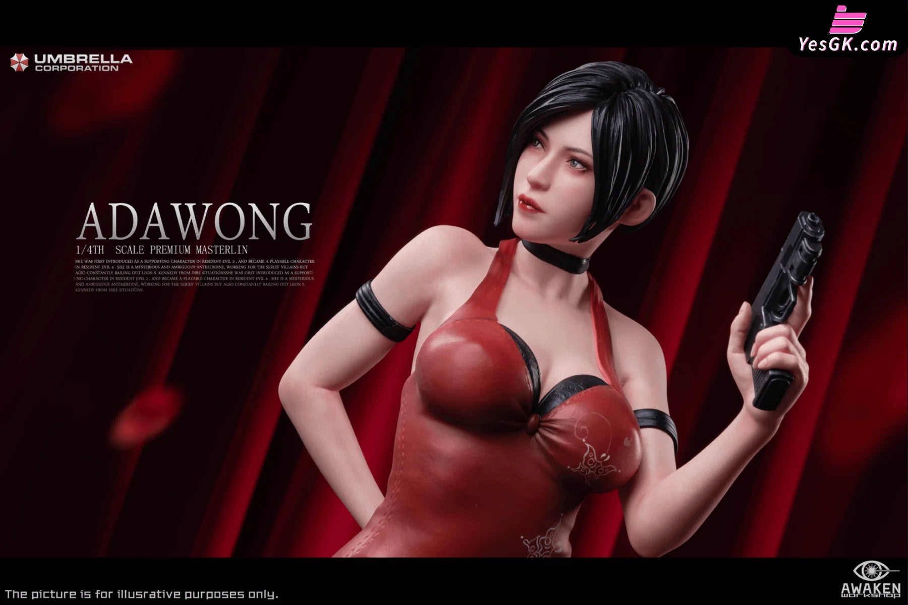 Resident Evil 1/1 Ada Wong Resin Statue - GAME lady Studio [Pre-Order] –  YesGK