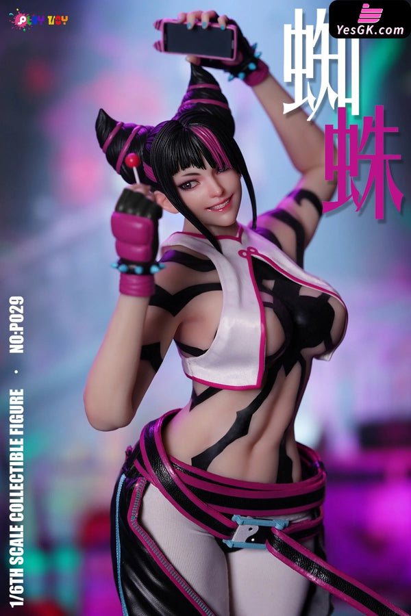 Street Fighter Spider-Woman Agent 6 No:P029 Han Juri 1/6 Action Figure - PLAY TOY [Pre-Order] Street Fighter