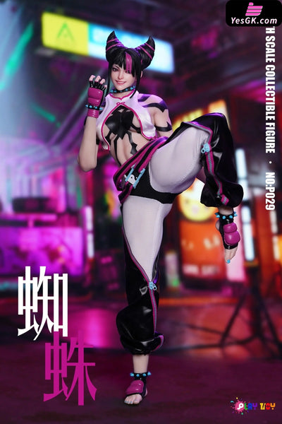 Street Fighter Spider-Woman Agent 6 No:P029 Han Juri 1/6 Action Figure - PLAY TOY [Pre-Order] Street Fighter