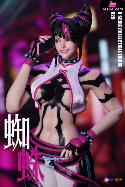 Street Fighter Spider-Woman Agent 6 No:P029 Han Juri 1/6 Action Figure - PLAY TOY [Pre-Order] Street Fighter