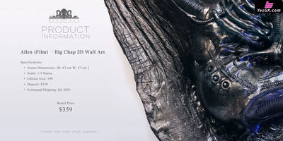 Alien Big Chap 3D Wall Art GK Statue - Deep Tale Studio [Pre-Order] Others