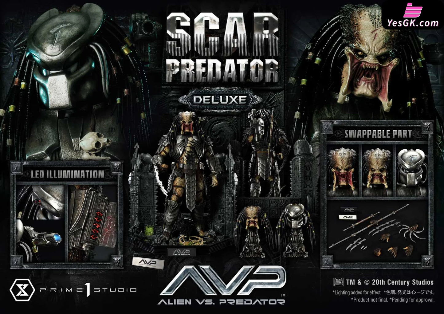 Alien Vs. Predator Scar Statue - Prime 1 Studio [Pre - Order] Deposit / Deluxe Version Others