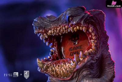 Arcade Monster Blue & Green Grey Resin Statue - We Art Doing Studio [Pre-Order]