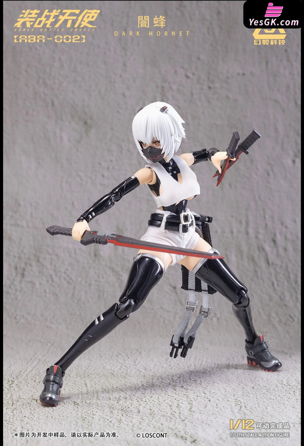 Armored Angel Series Part 2 Aba-002 Dark Bee 1/12 Cloth Action Figure Mecha Girl - Loscont Studio