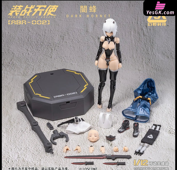 Armored Angel Series Part 2 Aba-002 Dark Bee 1/12 Cloth Action Figure Mecha Girl - Loscont Studio