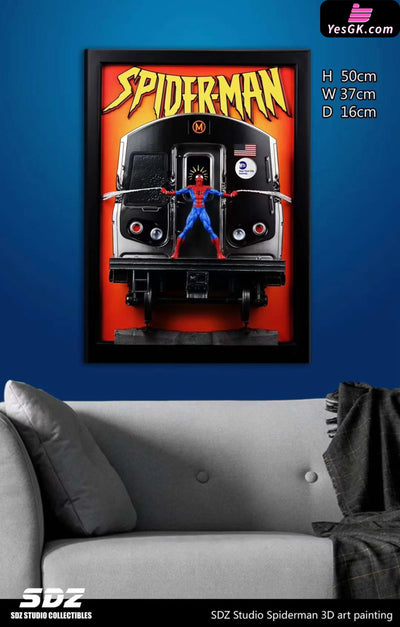 Marvel Art Statue Painting Series Spiderman Resin - Sdz Studio [Pre-Order] Marvel