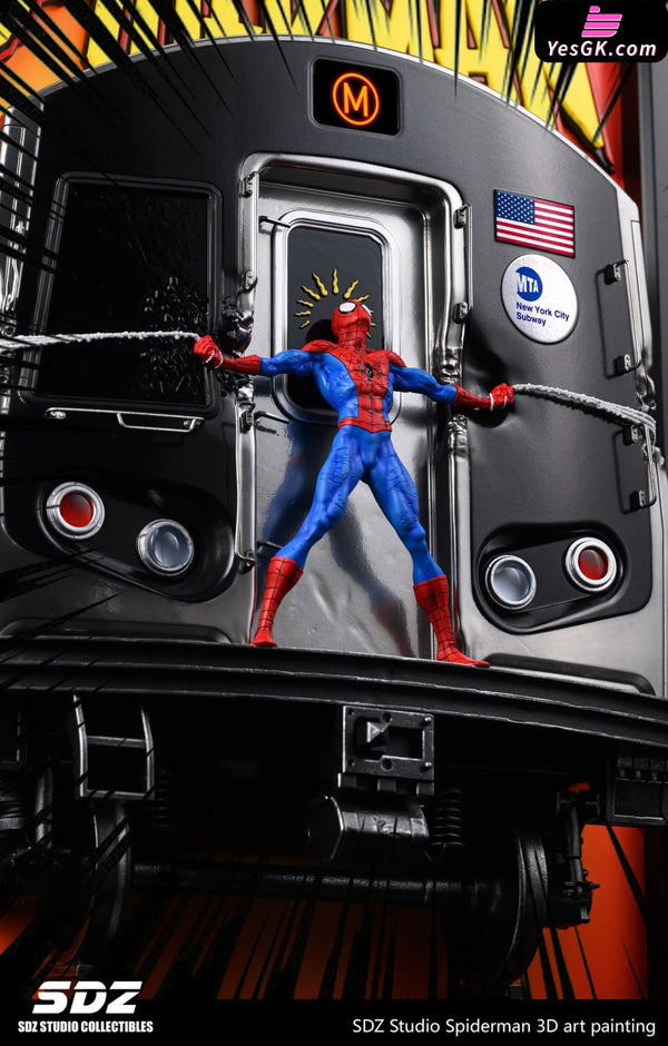 Marvel Art Statue Painting Series Spiderman Resin - Sdz Studio [Pre-Order] Marvel