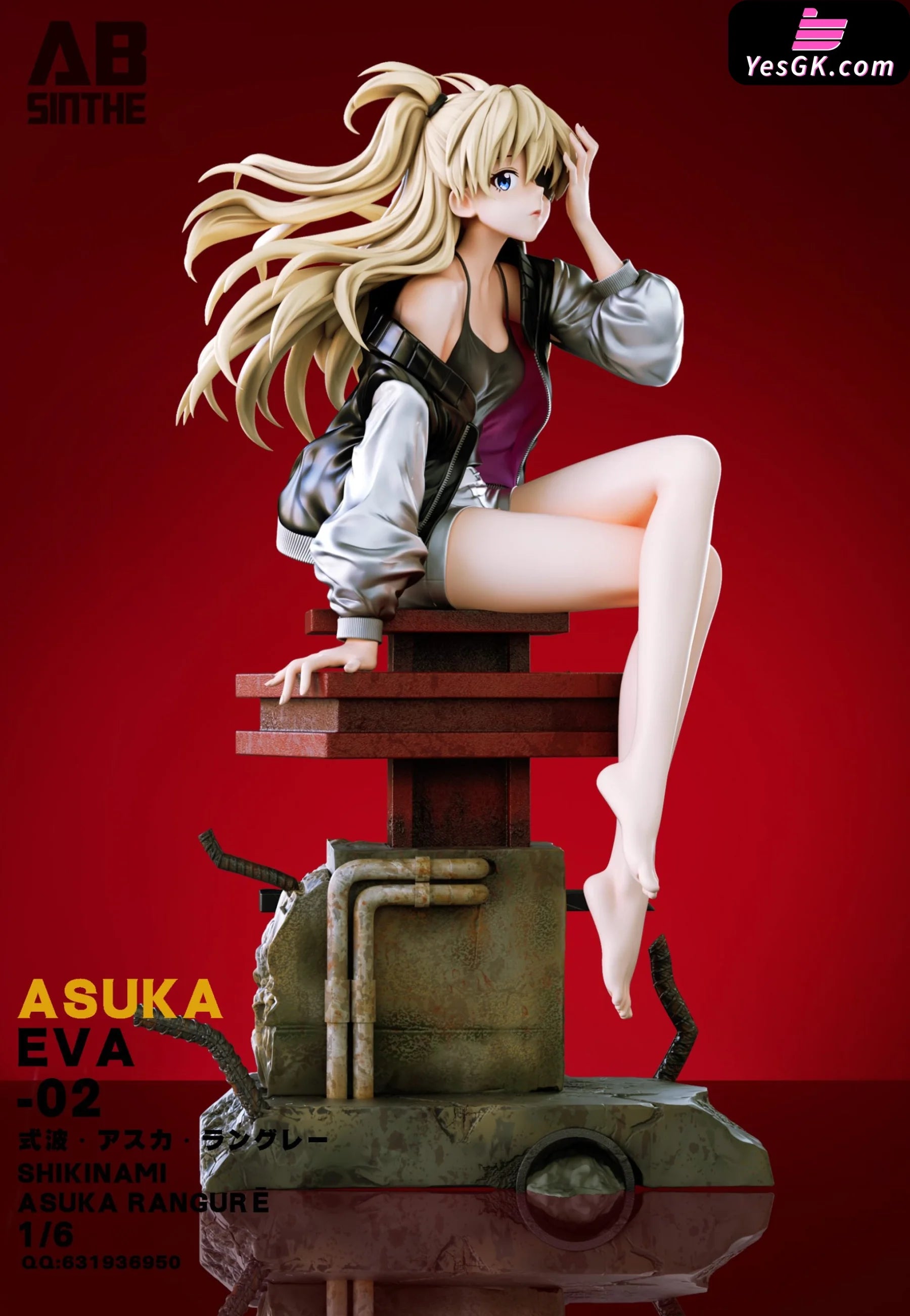 エヴァ　アスカ　ガレージキット1/6 フィギュア　ABsinthe Studio Asuka 1.0 Statue - ABsinthe Studio [In-Stock] – YesGK