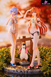 Asuka Langley Soryu And Ayanami Rei Resin Statue - Sun Bird Studio [Pre-Order]