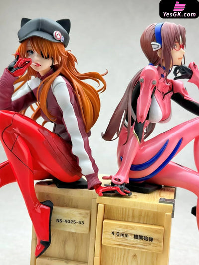 EVA Asuka Langley Soryu & Mari Makinami Illustrious GK Statue - Dragon Stone Studio [Pre-Order] EVA