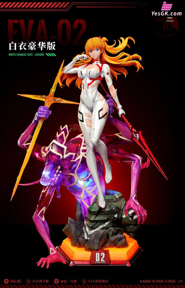EVA Soryu Asuka Langley Statue - ChiYan Studio [In-Stock] Full Payment (No NSFW) / C White Luxury EVA