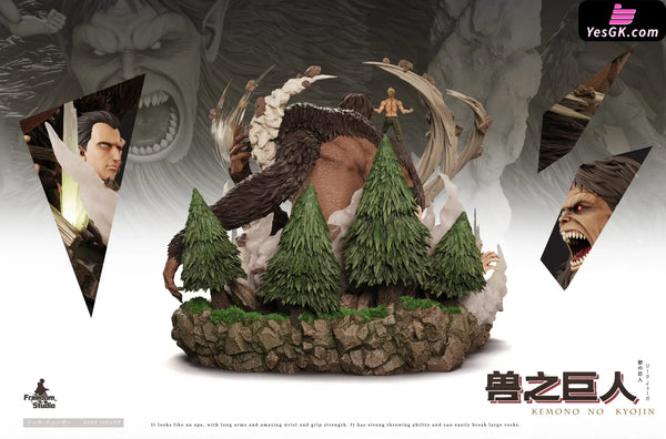 Attack on Titan 016 Zeke Yeager & Beast Titan GK Statue - Freedom Studio [Pre-Order] Attack on Titan