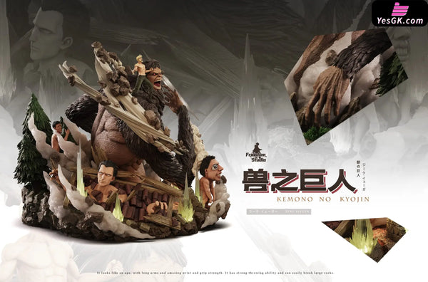 Attack on Titan 016 Zeke Yeager & Beast Titan GK Statue - Freedom Studio [Pre-Order] Attack on Titan