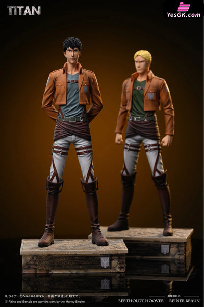 Attack on Titan 104th Training Corps #1 Bertholdt & Reiner PVC Figure - TITAN Studio [Pre-Order] Attack on Titan