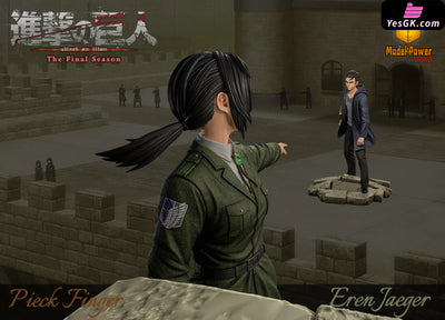 Attack On Titan #5 Eren Yeager & Pieck Gk Statue - Model Power Studio [Pre-Order]