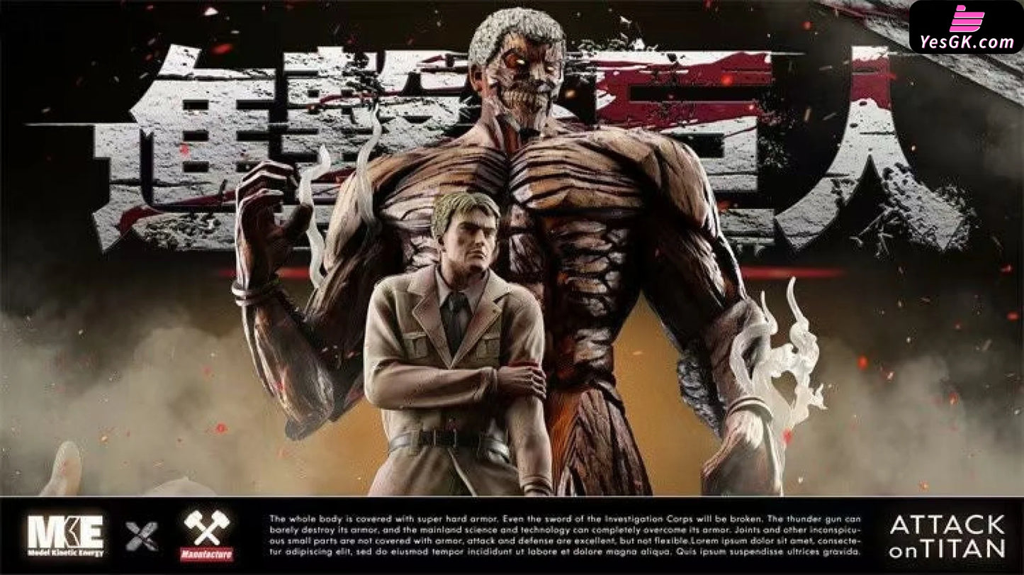 Attack On Titan Armored Reiner Braun Resin Statue - Mf X Mke Studio [Pre-Order Closed] On