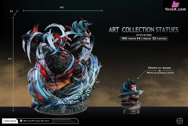 Attack on Titan Captain 2.0 Ackerman Levi VS Zeke GK Statue - Hertz Studio [In-Stock] - Full Payment - Attack on Titan